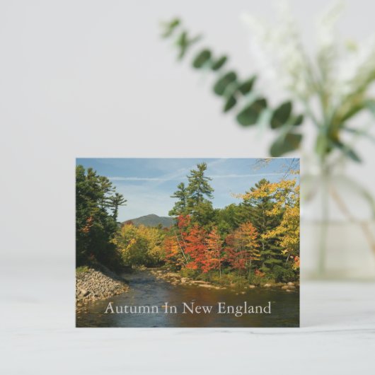 Herfst in het Briefkaart van New England (Staand voorkant)
