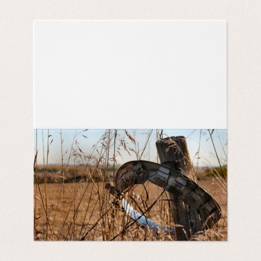 Herfst in het hart visitekaartje (Buitenkant ongevouwen)