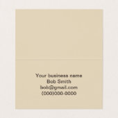 Herfst in het hart visitekaartje (Binnenkant ongevouwen)