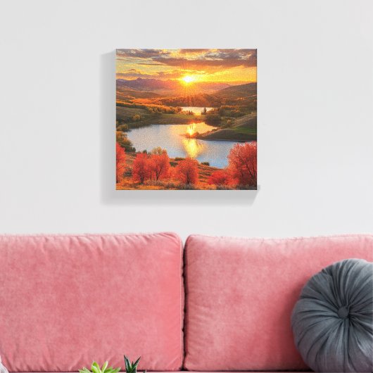 Herfst in het Lake District Canvas Afdruk (Insitu (Woonkamer))