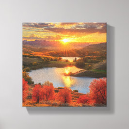 Herfst in het Lake District Canvas Afdruk