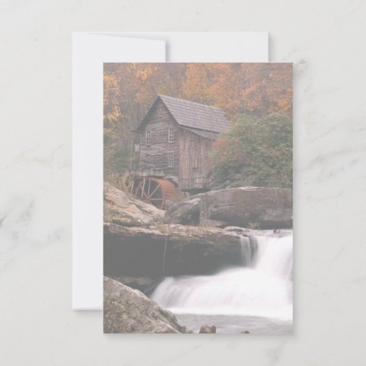 Herfst in het land bruiloft RSVP (Achterkant)