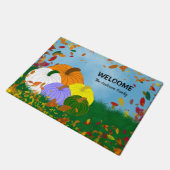 Herfst in het najaar deurmat (Schuin)