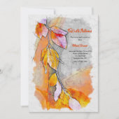 Herfst in het najaar kaart (Voorkant)