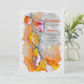 Herfst in het najaar kaart (Staand voorkant)