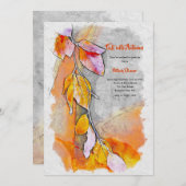 Herfst in het najaar kaart (Voorkant / Achterkant)