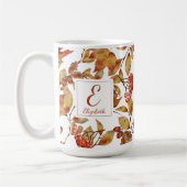 Herfst in het najaar laat monogram koffie Mok (Links)