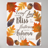 Herfst in het najaar poster (Voorkant)