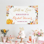 Herfst in het najaar van de liefde Floral Pumpkin  Spandoek