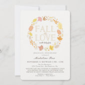 Herfst in het najaar van de Liefde Wreath Drive-by Kaart (Voorkant)