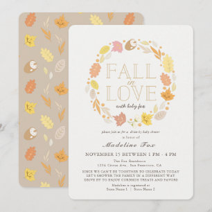 Herfst in het najaar van de Liefde Wreath Drive-by Kaart