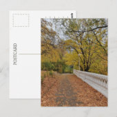Herfst in het oude park. Ansichtkaart Briefkaart (Voorkant / Achterkant)