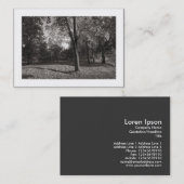 Herfst in het park (grens) visitekaartje (Voorkant / Achterkant)