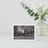 Herfst in het park (grens) visitekaartje (Staand voorkant)