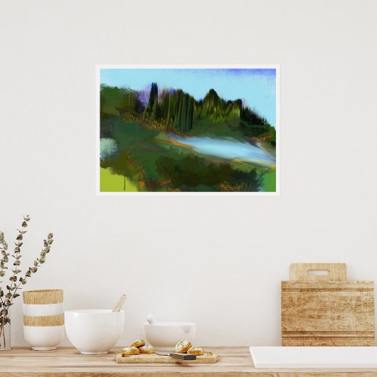 Herfst in het park poster (Keuken)