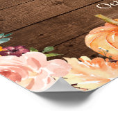 Herfst in het Rustic Wedding Sign van Love String  Poster (Hoek)