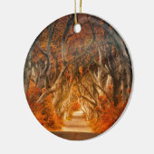 Herfst in het struikgewas keramisch ornament (Links)