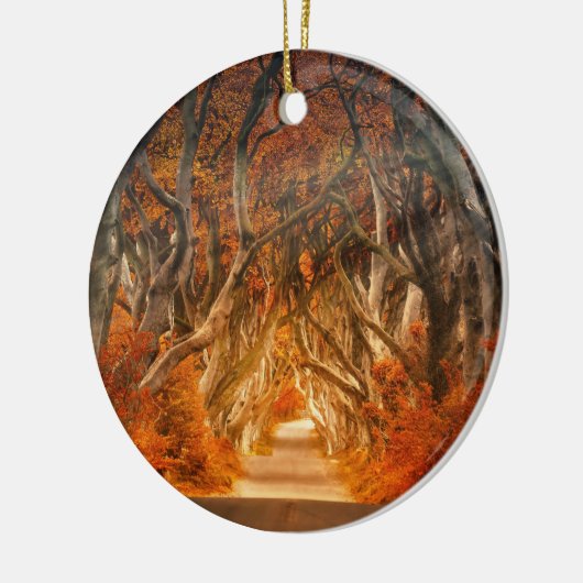 Herfst in het struikgewas keramisch ornament (Links)