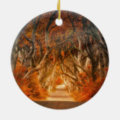 Herfst in het struikgewas keramisch ornament (Achterkant)