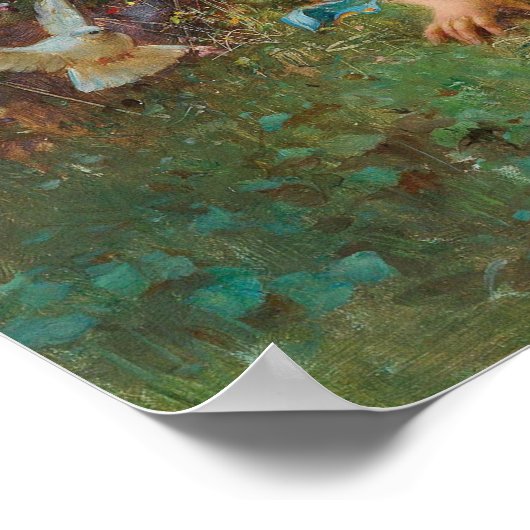 Herfst in het zelf door Hans Zatzka - poster (Hoek)