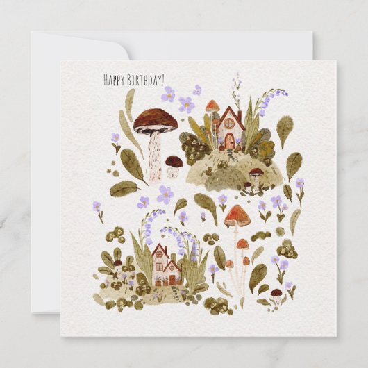 Herfst in houtland aquarel illustratie (Voorkant)