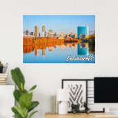 Herfst in Indianapolis, Indiana, Verenigde Staten Poster (Thuiskantoor)