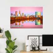 Herfst in Indianapolis, Indiana, Verenigde Staten Poster (Thuiskantoor)