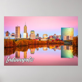 Herfst in Indianapolis, Indiana, Verenigde Staten Poster
