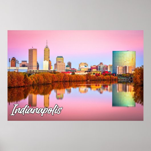Herfst in Indianapolis, Indiana, Verenigde Staten Poster (Voorkant)