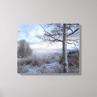 Herfst in Jackson Hole, WY Canvas Afdruk