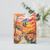 Herfst in Japan - Japanse herfst Briefkaart (Staand voorkant)