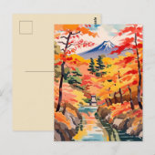 Herfst in Japan - Japanse herfst Briefkaart (Voorkant / Achterkant)