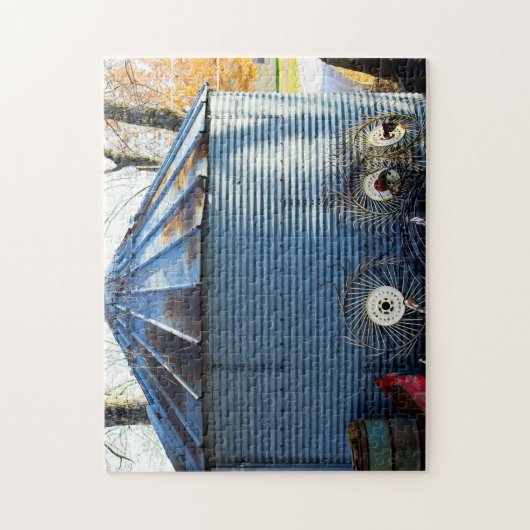 Herfst in Kansas. Legpuzzel (Verticaal)