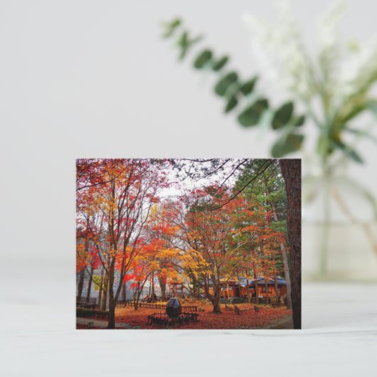 Herfst in Korea Briefkaart (Staand voorkant)