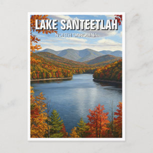 Herfst in Lake Santeetlah North Carolina Reizen Briefkaart