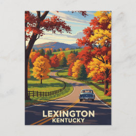 Herfst in Lexington Kentucky Ansichtkaart Briefkaart