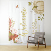 Herfst in Liefde Achtergrond Banner Herfst Gouden  Wandkleed (In situ)