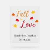 Herfst in liefde acryl bord (Voorkant)