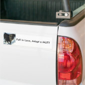 Herfst in liefde, adopteer een MUTT Bumpersticker (Op Truck)