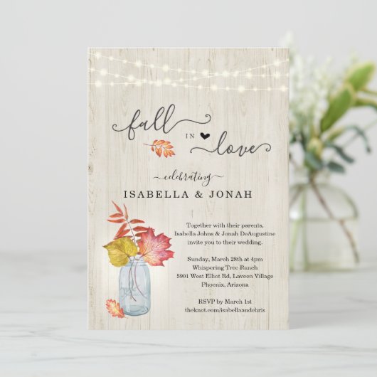 Herfst in liefde allemaal in één weddenschap met R Kaart (Staand voorkant)