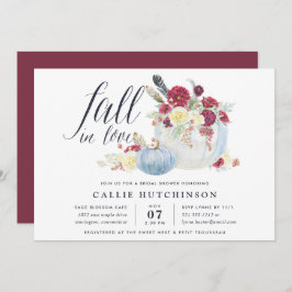 Herfst in Liefde | Autumn Bridal Shower Invitation Kaart