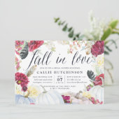 Herfst in Liefde | Autumn Bridal Shower Invitation Kaart (Staand voorkant)
