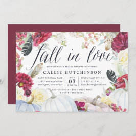 Herfst in Liefde | Autumn Bridal Shower Invitation Kaart
