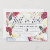 Herfst in Liefde | Autumn Bridal Shower Invitation Kaart (Voorkant)