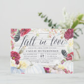 Herfst in Liefde | Autumn Bridal Shower Invitation Kaart (Staand voorkant)