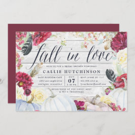 Herfst in Liefde | Autumn Bridal Shower Invitation Kaart