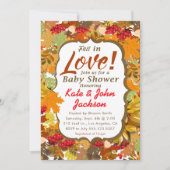 Herfst in liefde - Autumn Leaves Baby shower Kaart (Voorkant)