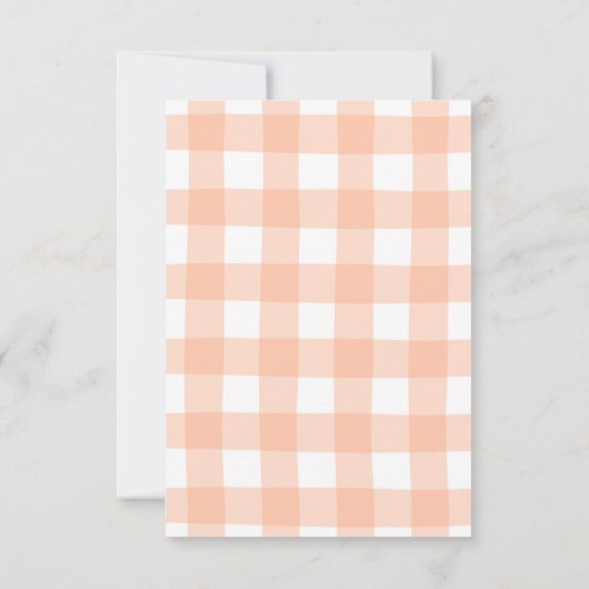 Herfst in liefde Baby shower Bedankkaart (Achterkant)