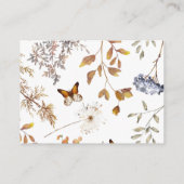 Herfst in Liefde Baby shower, Bloemenluier Raffle Informatiekaartje (Achterkant)