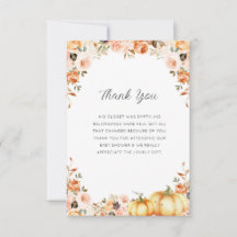 herfst in liefde baby shower dank u